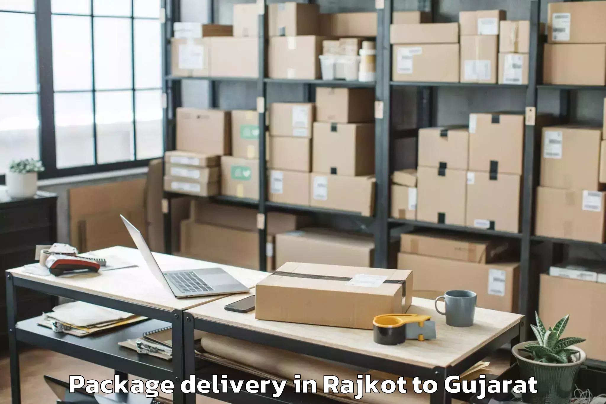 Quality Rajkot to Lunawada Package Delivery